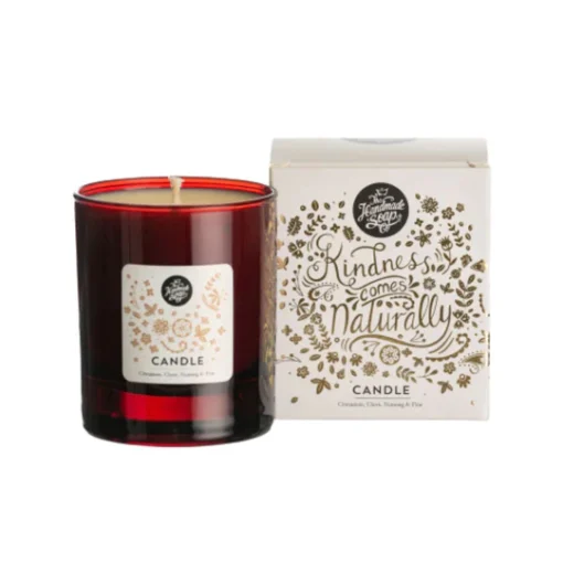 The Handmade Soap Company Soy Wax Candle - Cinamon, Clove, Nutmeg & Pine 160g