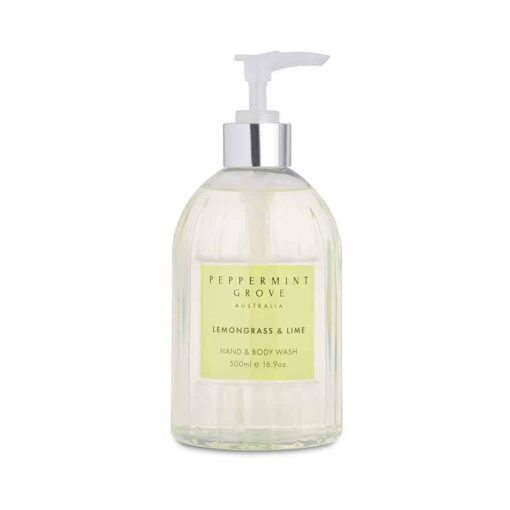 PEPPERMINT GROVE LEMONGRASS & LIME HAND & BODY WASH 500ml